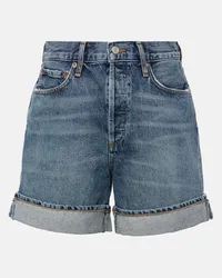 AGOLDE Shorts di jeans Dame a vita alta Blu