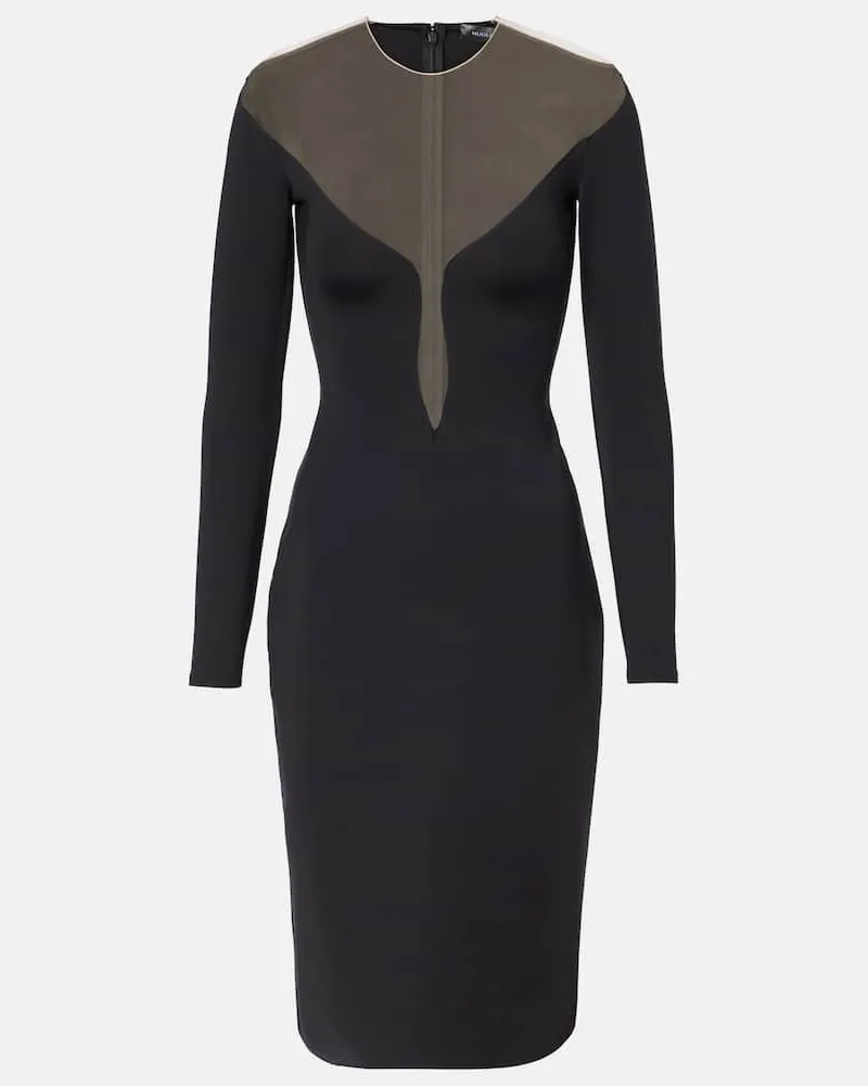Thierry Mugler Abito corto Plunge Nero
