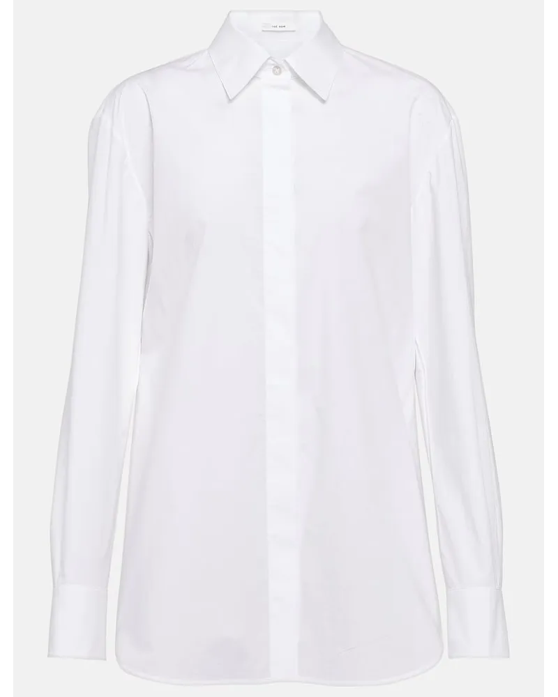 The Row Camicia Derica in popeline di cotone Bianco