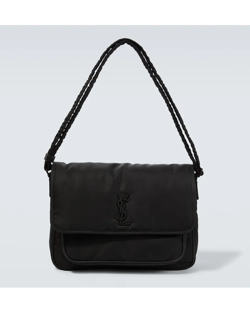 Saint Laurent Borsa a tracolla Niki in nylon Nero