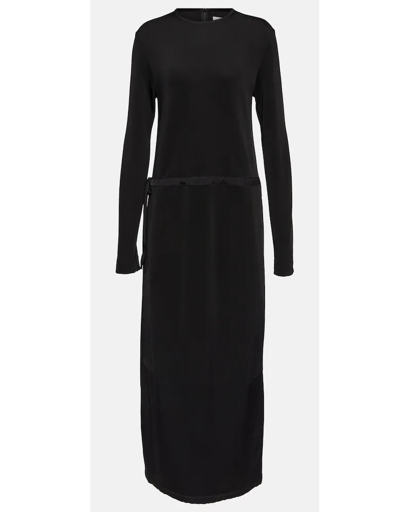 Jil Sander Abito lungo in jersey Nero