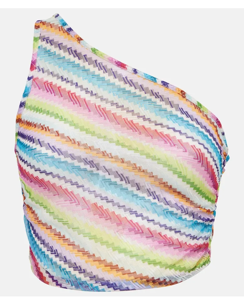 Missoni Top monospalla a zig-zag Multicolore