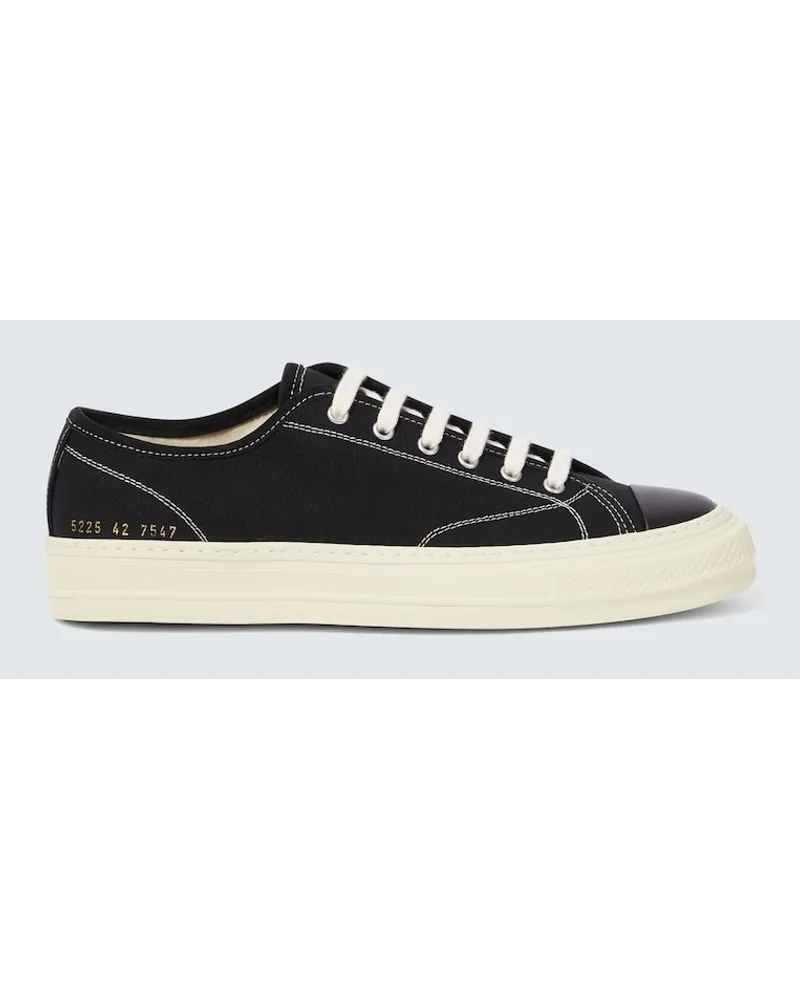 Common Projects Sneakers Tournament in canvas con pelle Nero