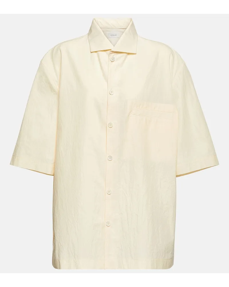 Christophe Lemaire Camicia oversize in cotone Neutro