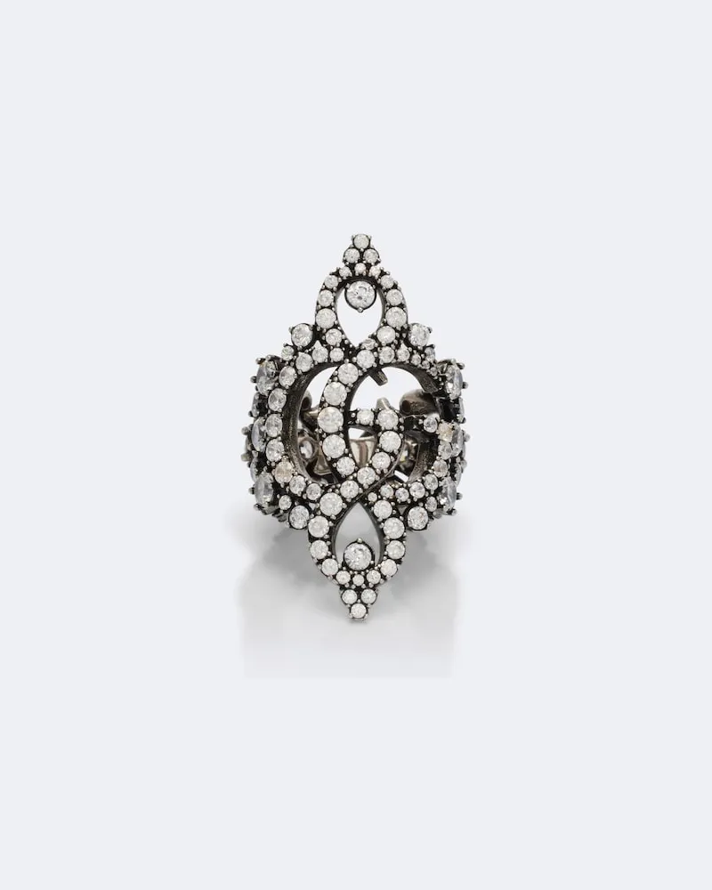Gucci Anello GG Marmont Argento