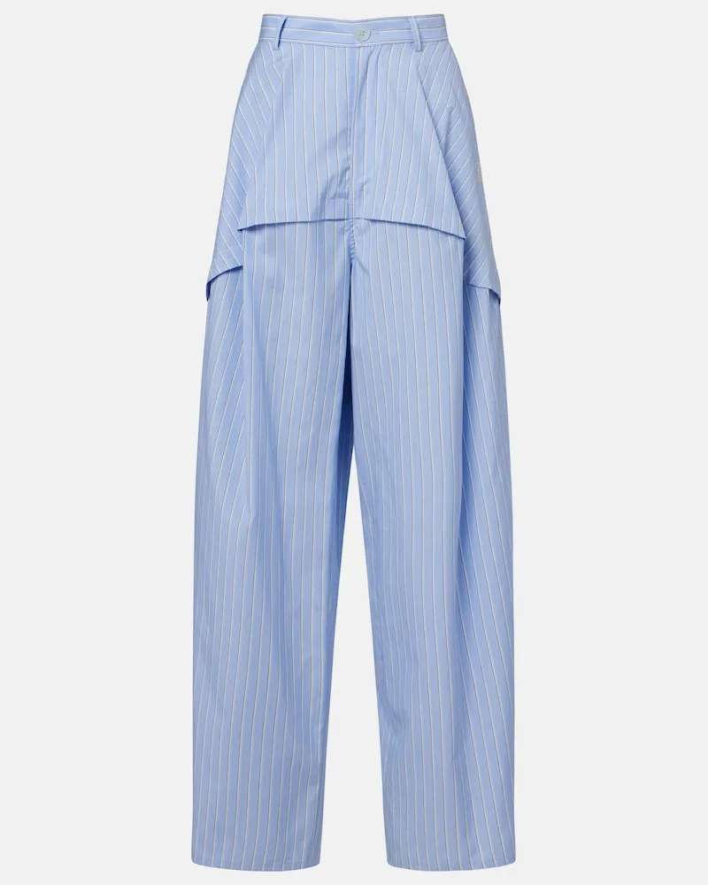 Loewe Paula's Ibiza â Pantaloni in cotone a righe Blu