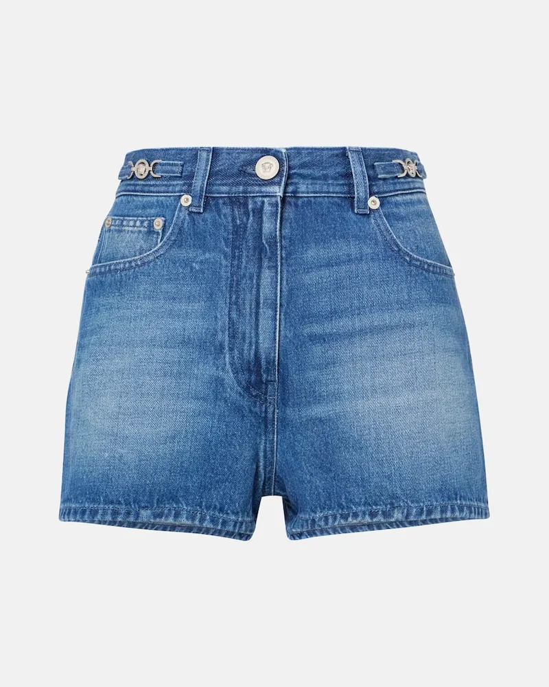 Versace Shorts di jeans Blu
