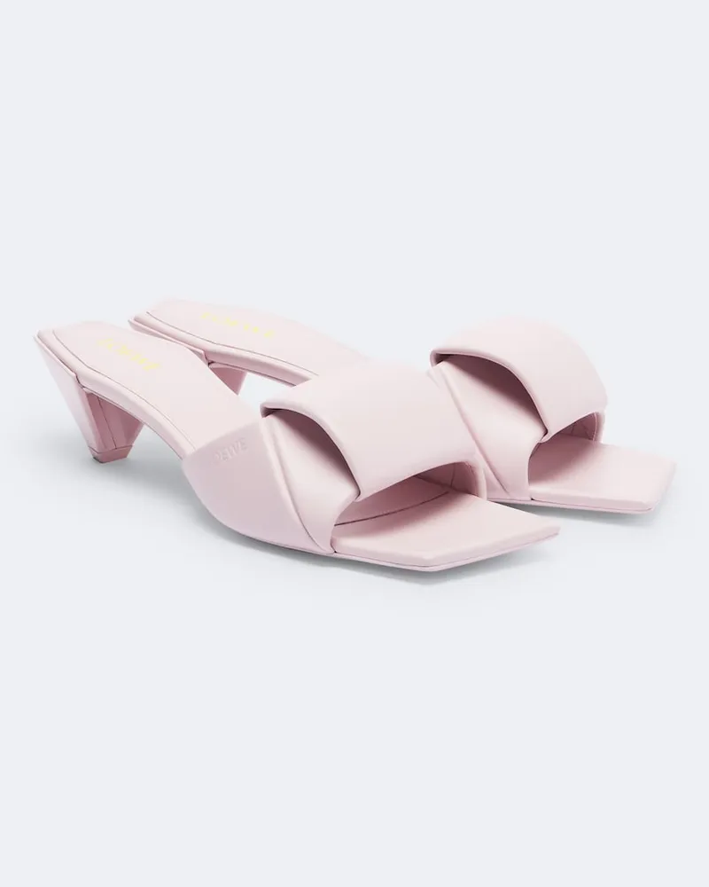 Loewe Mules Origami in pelle Rosa