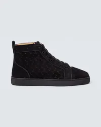 Christian Louboutin Sneakers Louis in suede Nero