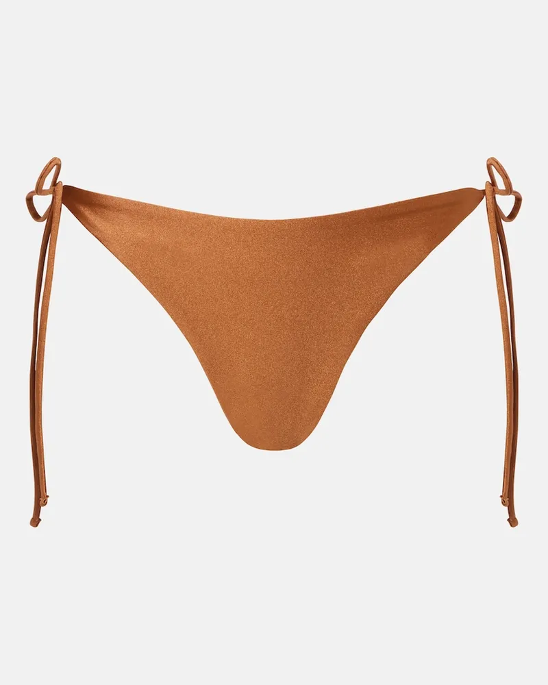 JADE SWIM Slip bikini Nyra Marrone