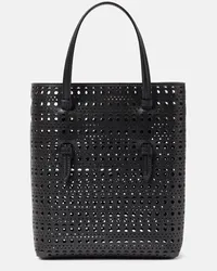 Alaïa Alaïa Borsa Mina Ns Vienne Wave in pelle Nero