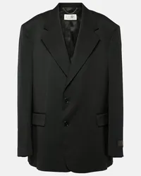 Maison Margiela Blazer oversize in misto lana Nero