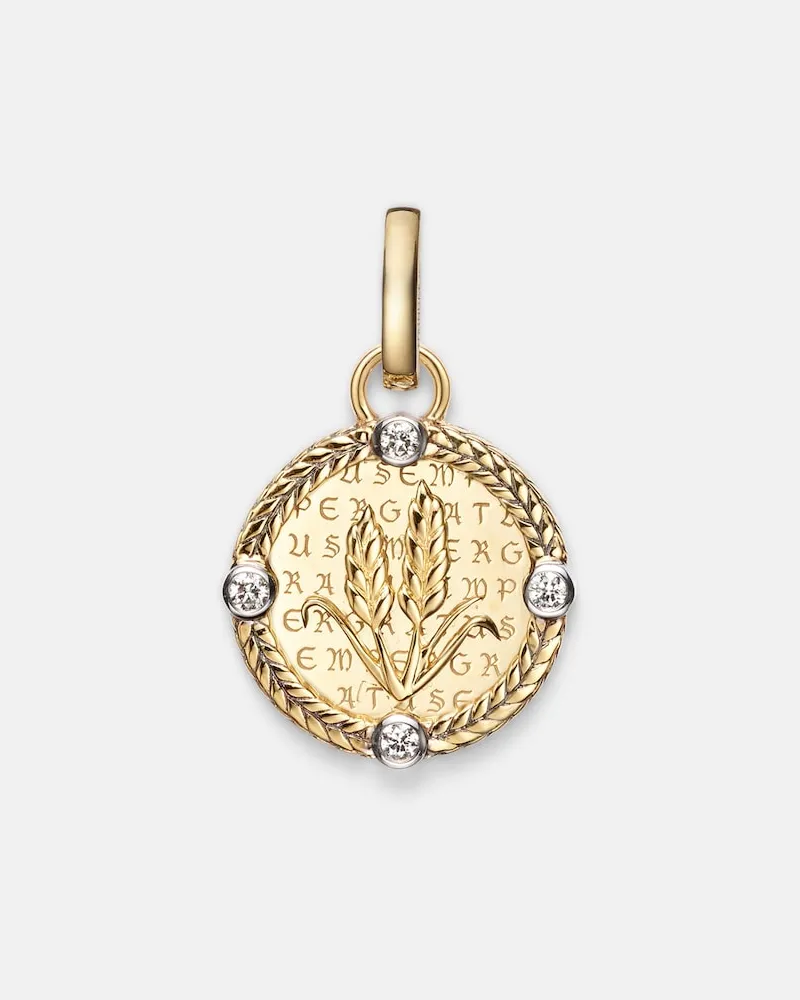 FOUNDRAE Collana Infinite Gratitude in oro 18kt con diamanti Oro
