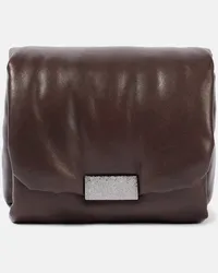 Brunello Cucinelli Borsa a tracolla Small in pelle Marrone