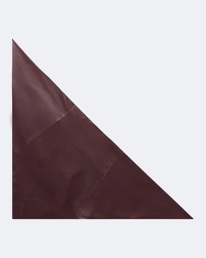 Magda Butrym Foulard in pelle Borgogna