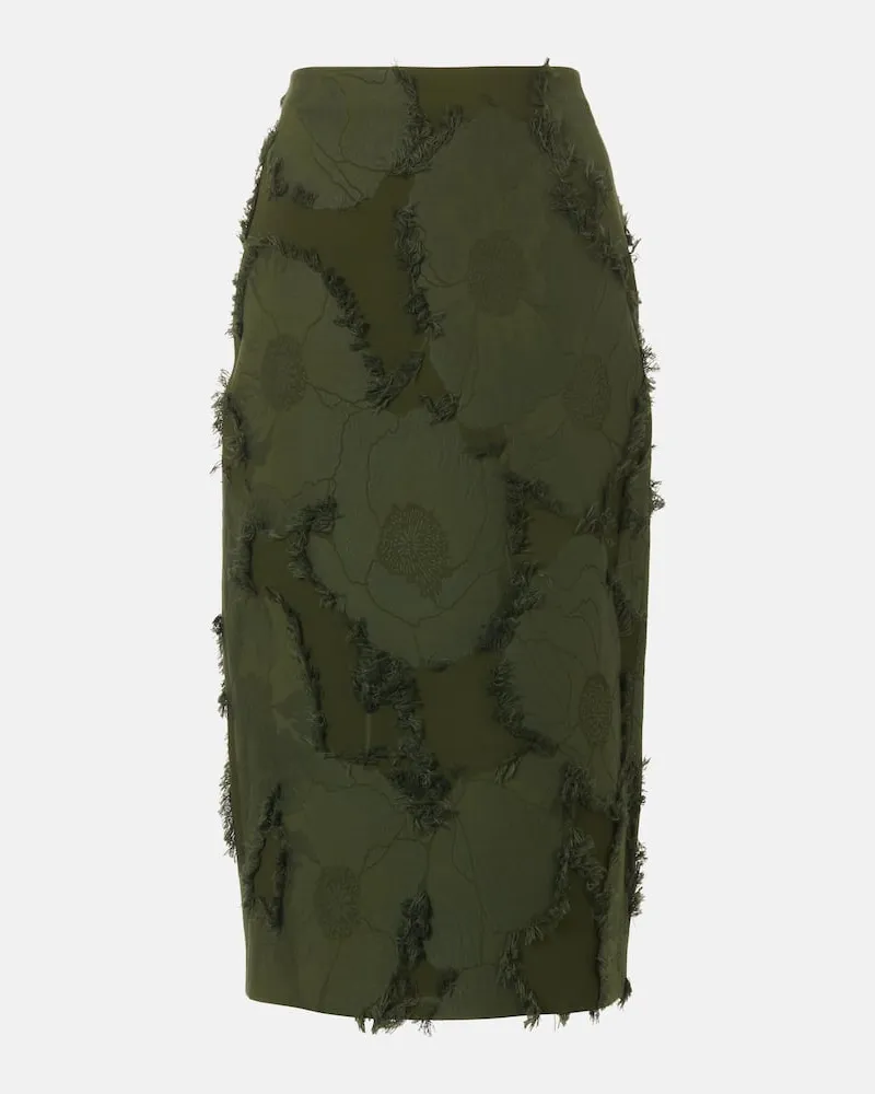 Gucci Gonna a tubino in jacquard Verde