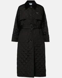 Prada Cappotto trapuntato Nero