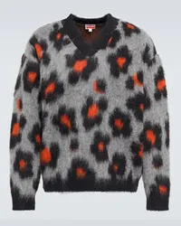 Kenzo Pullover in misto alpaca e lana jacquard Multicolore