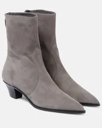 Aquazzura Stivaletti Brunswick 45 in suede Grigio