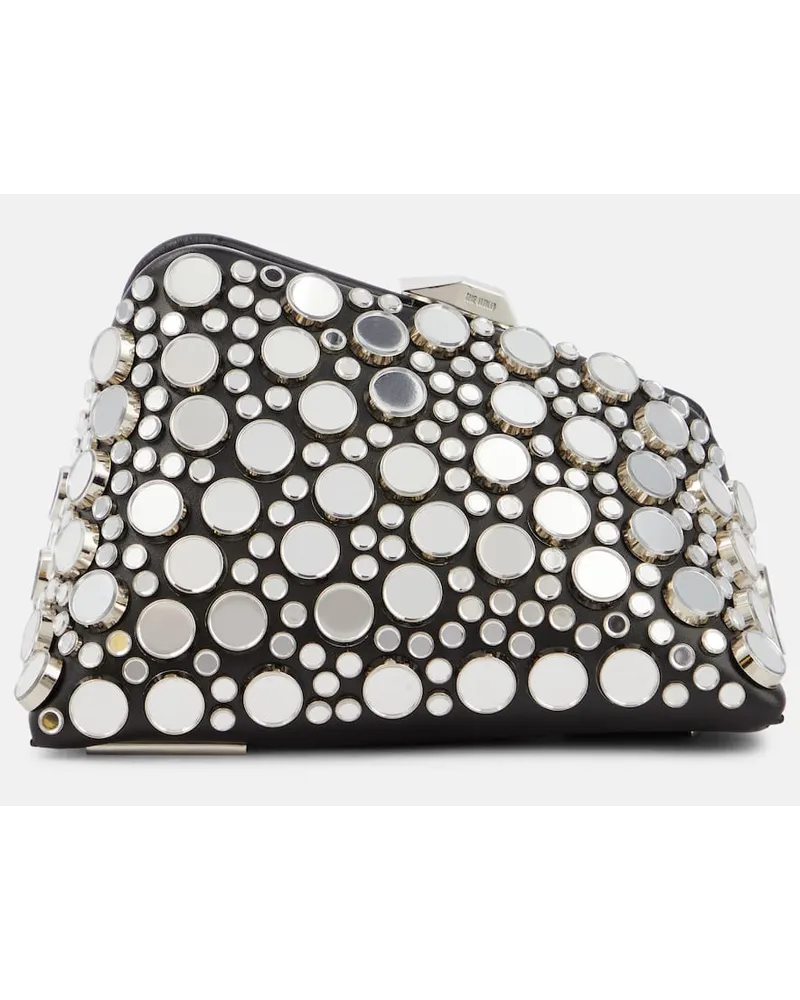 ATTICO Clutch Midnight Mini in pelle con borchie Multicolore