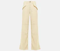 Pantaloni destrutturati in misto lana