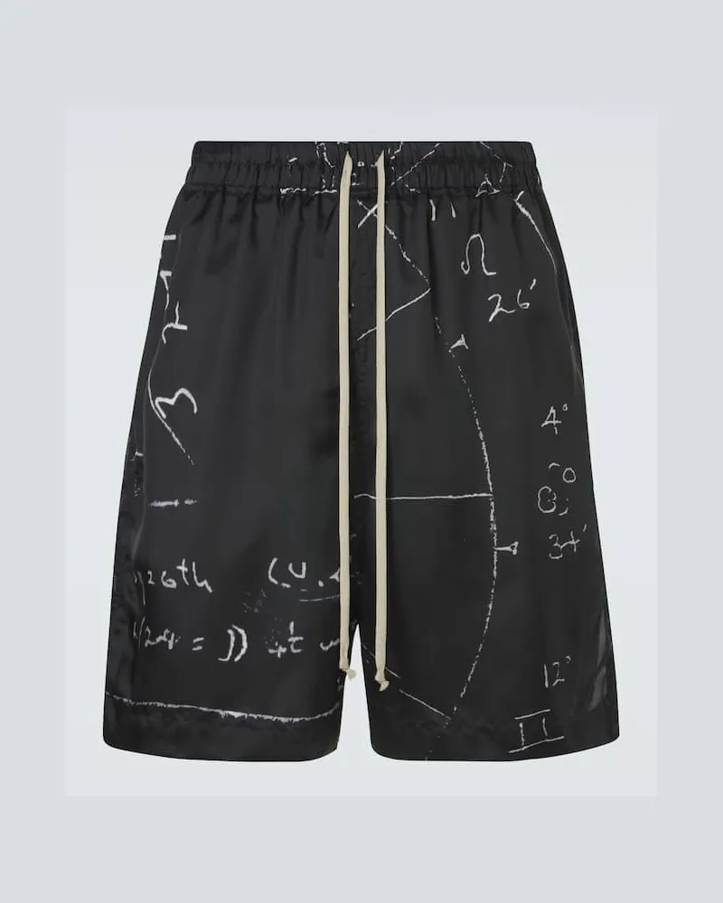 Rick Owens Shorts con stampa Nero