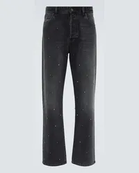 Valentino Garavani Jeans regular con borchie Nero