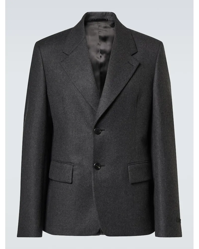 Prada Blazer monopetto in lana Grigio