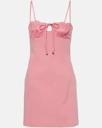 Blumarine Miniabito con pizzo Rosa