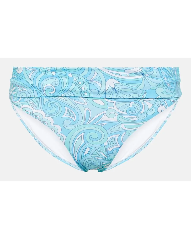 Melissa Odabash Slip bikini Brussels con stampa Blu