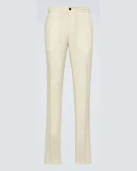 Ermenegildo Zegna Pantaloni chino in lino Beige