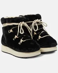 Amiri Stivali Malibu Hi in shearling sintetico Nero