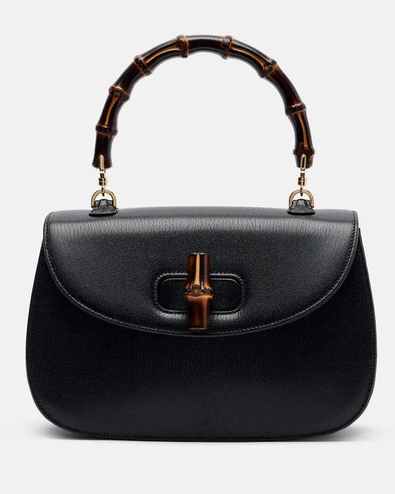 Gucci Borsa Gucci Bamboo 1947 Medium in pelle Nero