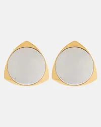 Saint Laurent Orecchini clip-on Shield Oro