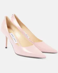 Jimmy Choo Pumps Love 85 in pelle con logo Rosa