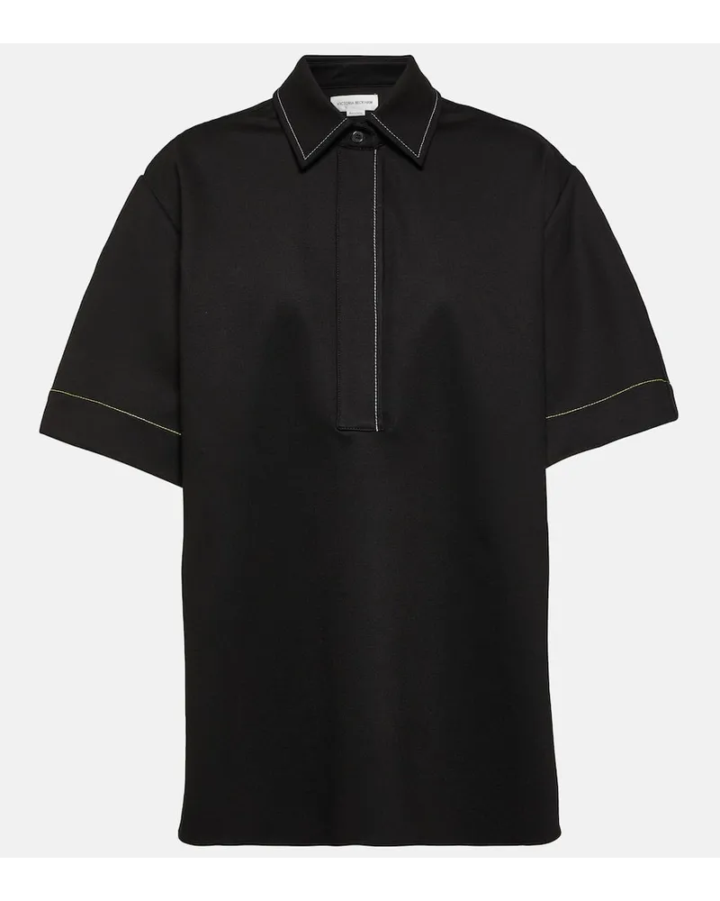 Victoria Beckham Camicia con colletto a punta Nero