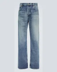 Saint Laurent Jeans a gamba larga Blu