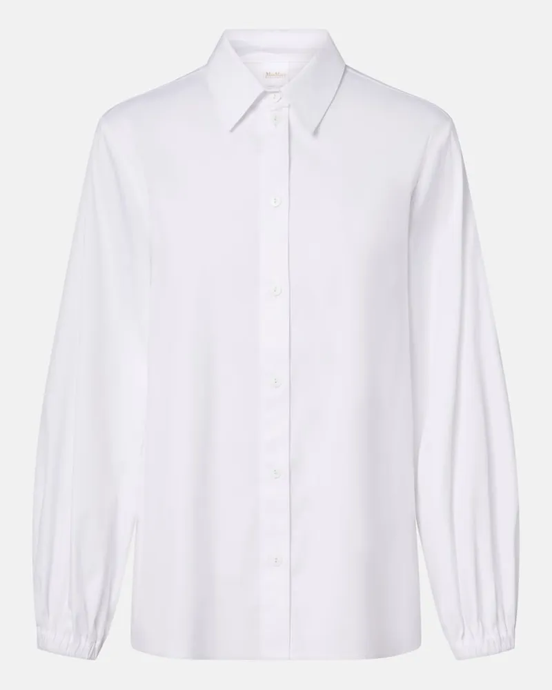 Max Mara Camicia Fertile in misto cotone Bianco