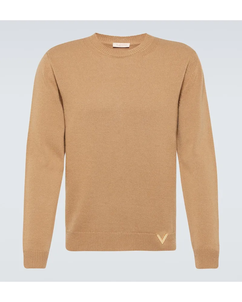 Valentino Garavani Pullover in cashmere Beige
