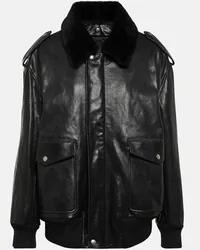 Prada Bomber in pelle Nero