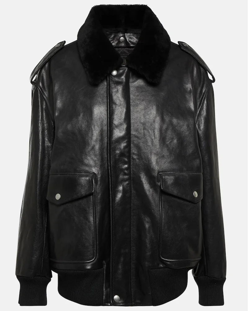 Prada Bomber in pelle Nero