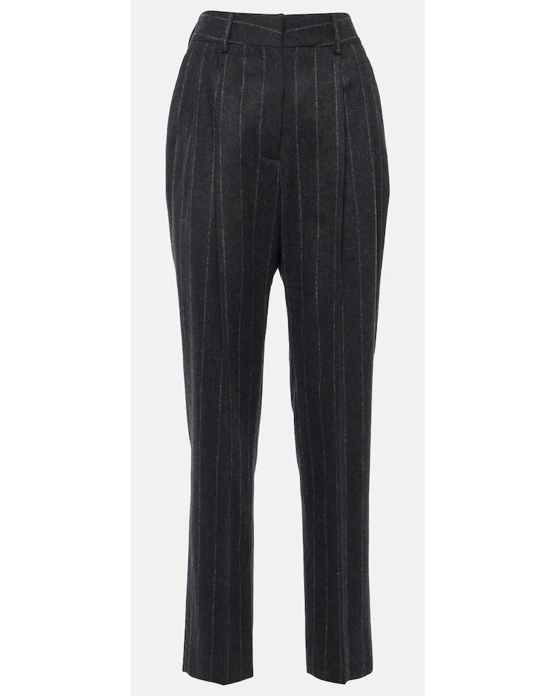 Blazé Milano BlazÃ© Milano Pantaloni gessati Banker in lana Grigio
