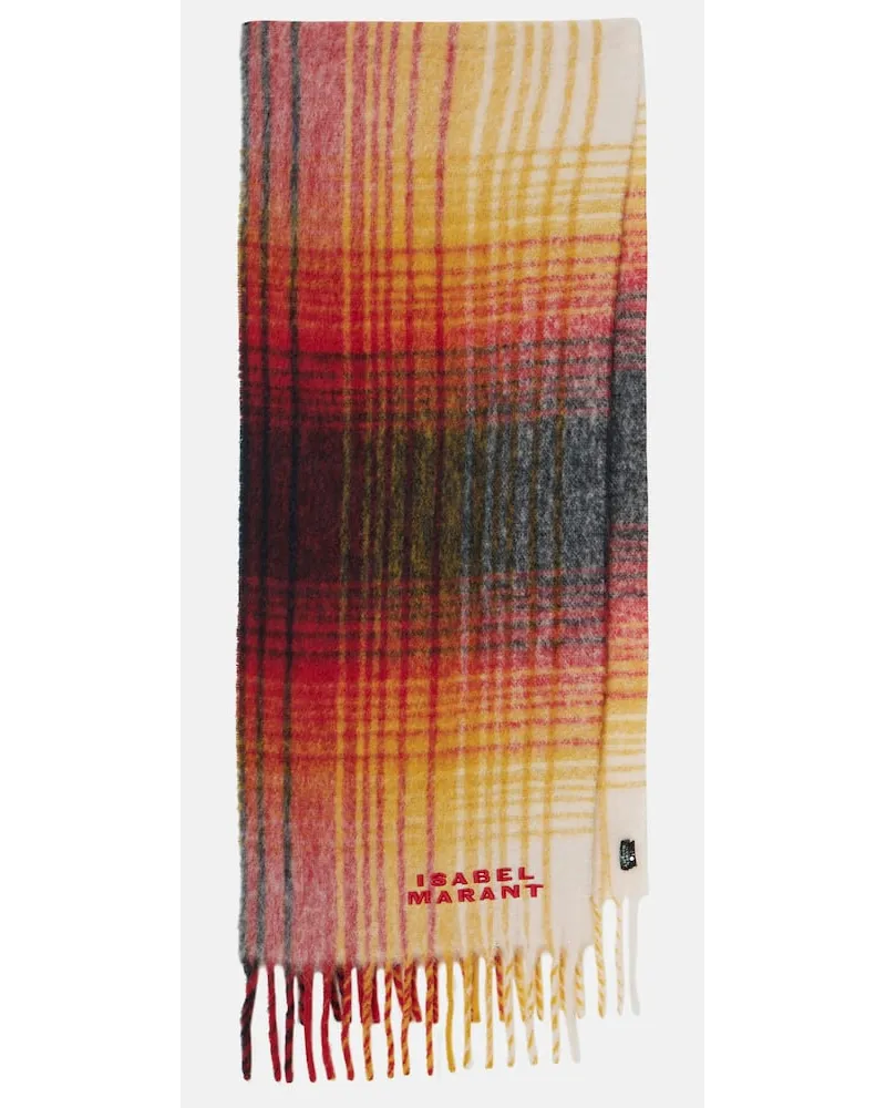 Isabel Marant Sciarpa Firny in misto lana a quadri Multicolore