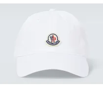 Moncler Cappello da baseball con logo Nero