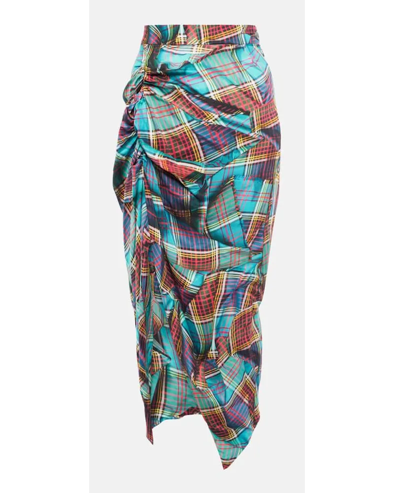 Vivienne Westwood Gonna midi Panther in tartan Multicolore