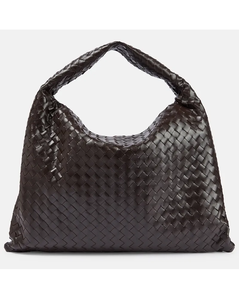 Bottega Veneta Borsa Hop Large in pelle Marrone