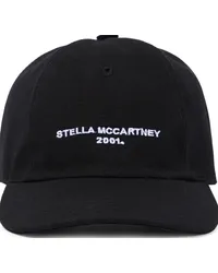 Stella McCartney Cappello da baseball in cotone con logo Nero