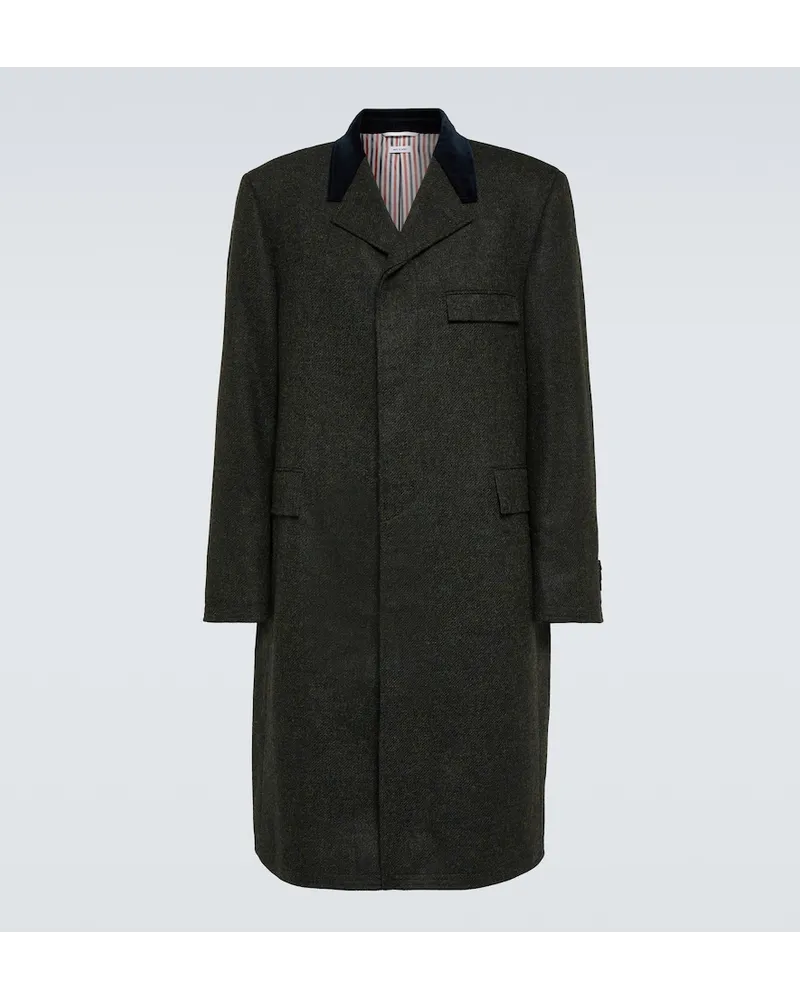 Thom Browne Cappotto in lana Verde