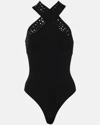 Alaïa Alaïa Body Vienne con scollo all’americana Nero