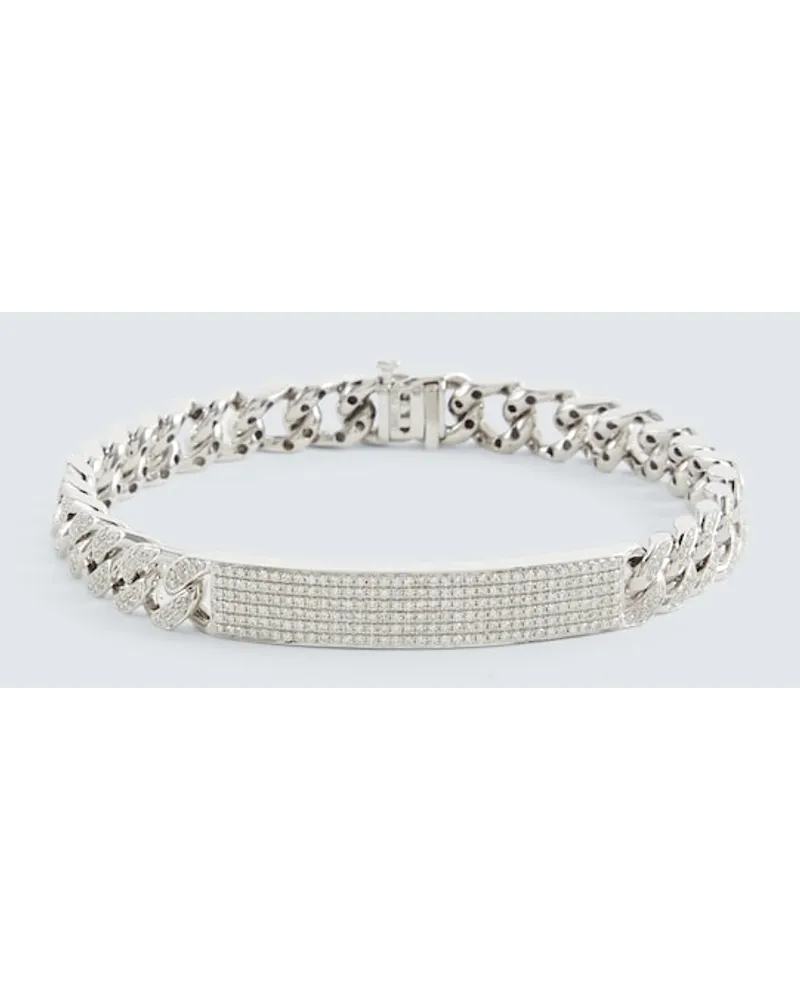SHAY Bracciale in oro bianco 18kt con diamanti Argento
